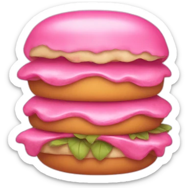 pink food sticker
