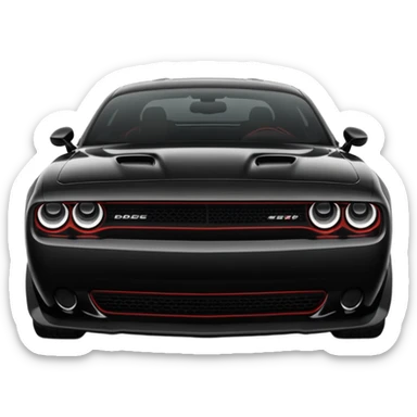 dodge challenger demon 170 front sticker
