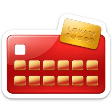 Loyalty card sticker