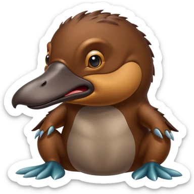 Angry platypus sticker