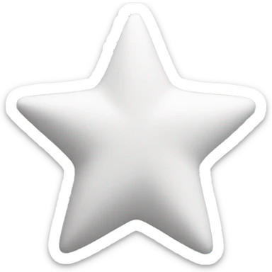 white star no face sticker