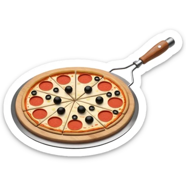 Pizza roller sticker