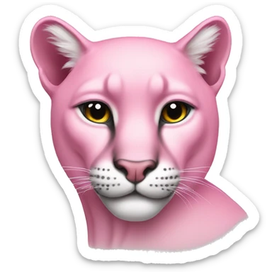 Pink puma  sticker