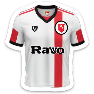 Team Rayo vallecano soccer jersey sticker