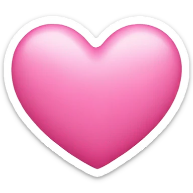 Pink heart sticker