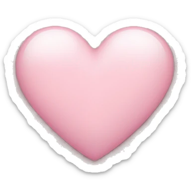 Light pink heart sticker