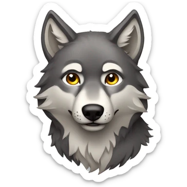 Wolf sticker