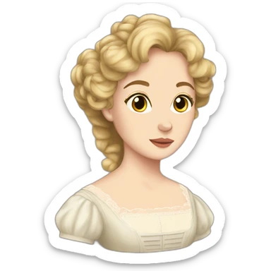 elisabeth bennet pride and prejudice sticker