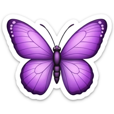 Borboleta roxa sticker