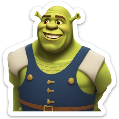 Shrek on cruise ship sticker
