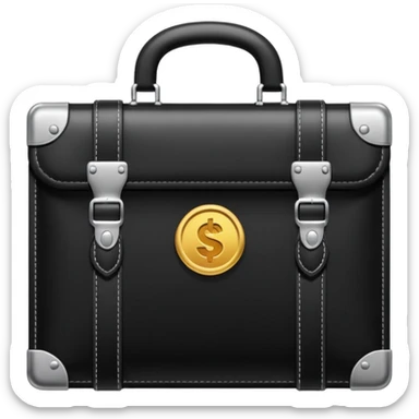 maletin con dinero cerrado sticker