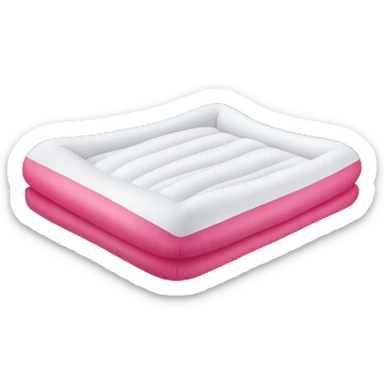 inflatable floating mattress on pool sticker