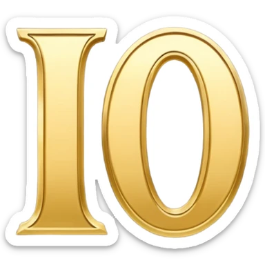 emoji of text "LUX" in times new roman font sticker