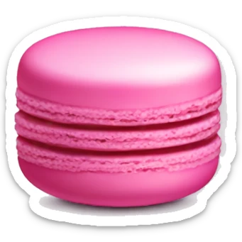 pink macaroon sticker