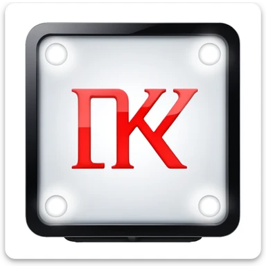 Rus alphabet led screen  sticker