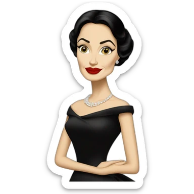 Angelina Jolie as Maria Callas sticker