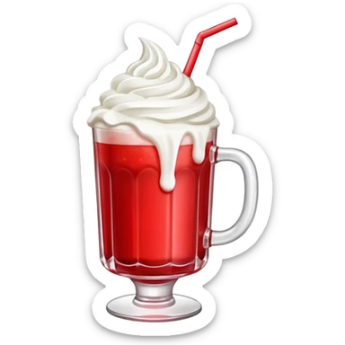 
Una bebida rossaude estar acá con nata sticker