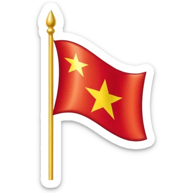 vietnam flag emoji (single star) sticker