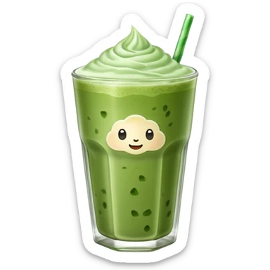 iced matcha latte sticker