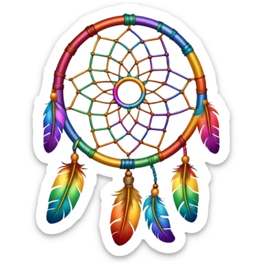  rainbow dreamcatcher sticker