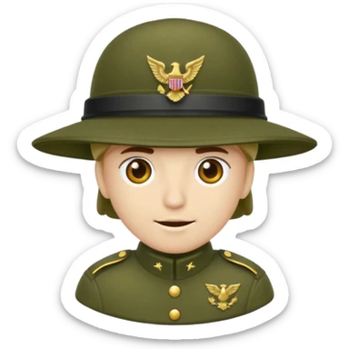 soldier hat sticker