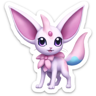 Kawaii Sylveon-Espeon-Pokémon full body sticker
