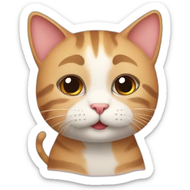 cat cute emoji  sticker