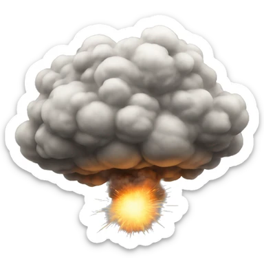 Explosion cloud sticker