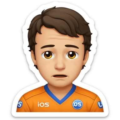 Lando Norris crying  sticker
