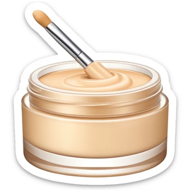 The makeup cream only has a cream form. sticker