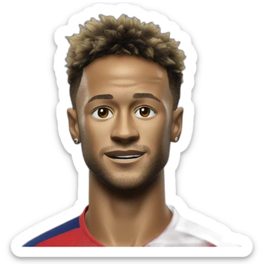 Neymar qui fait un controle au foot sticker