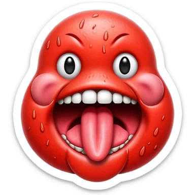 red tongue sticker