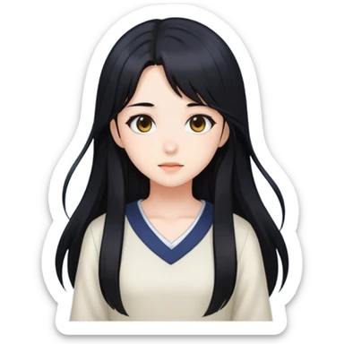 Аниме девушка sticker
