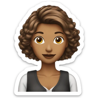 Woman-with-yorkie sticker