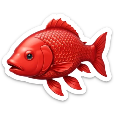 Red carp sticker