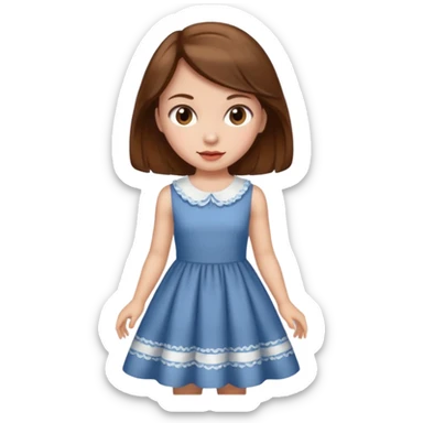 super vintage girl sticker