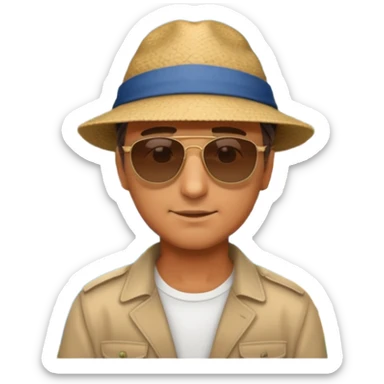 Coastal Town man sticker