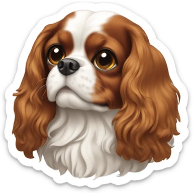 King Charles cavalier sticker