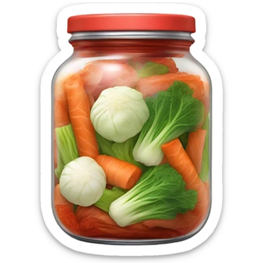 kimchi in a jar sticker