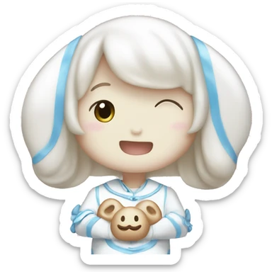 CINNAMOROLL RIENDOSE MUCHO sticker