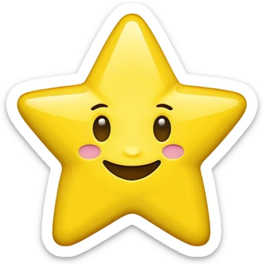 Generate me the Snapchat star emoji plus sticker