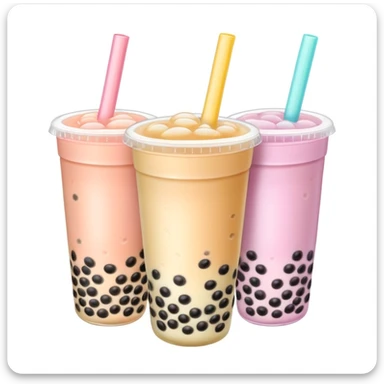 Bubble tea sticker