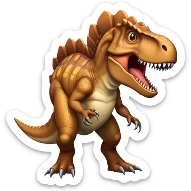 Tyrannosaurus Rex dinosaur with small arms and big teeth sticker