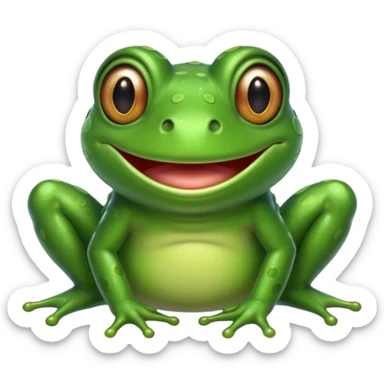 frog (without crown) from The Princess and the Frog sticker