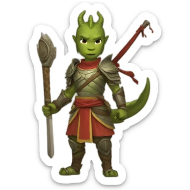 po the dragon warrior sticker
