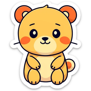 Un osito sticker