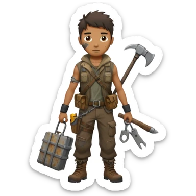 débrouille ferrailleur post apo survie loot sticker