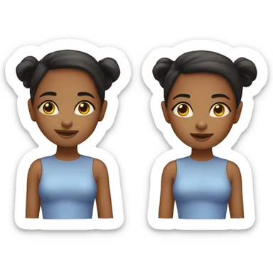 Sisters twins sticker