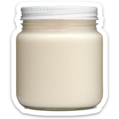 1 Coconut body butter in jar no label sticker