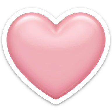 Coração rosa clarinho sticker
